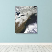 Toile Couverture de neige s'étendant du Canada (Insitu (Plancher de Bois))