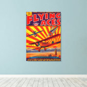 Toile Couverture du magazine Flying Aces 2 (Insitu (Plancher de Bois))