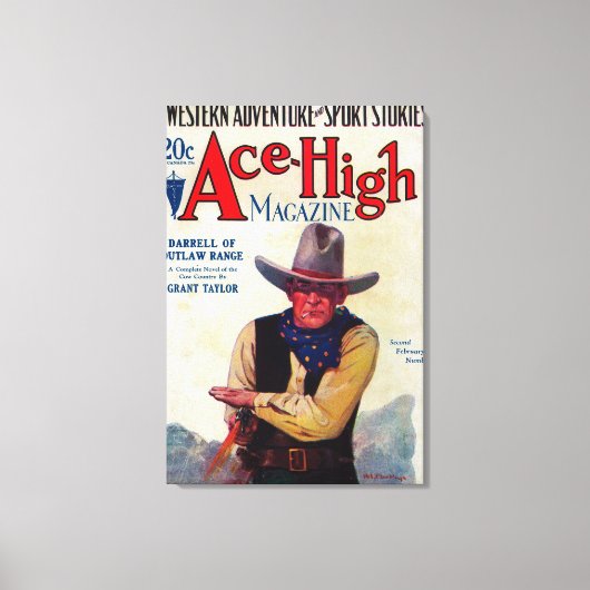 Toile Couverture Magazine Ace High (Recto)