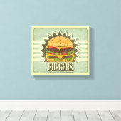 Toile Couverture Rétro Pour Menu Restauration Rapide (Insitu (Plancher de Bois))