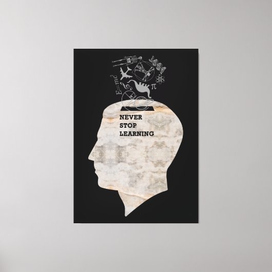 TOILE COUVERTURE SPÉCIALE - N'ARRÊTEZ JAMAIS D'APPRENDRE (Recto)