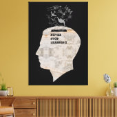 TOILE COUVERTURE SPÉCIALE - N'ARRÊTEZ JAMAIS D'APPRENDRE (Insitu(Salon))