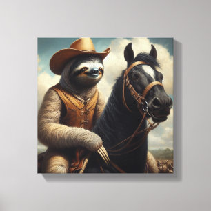 Toile Cow-boy de la paresse