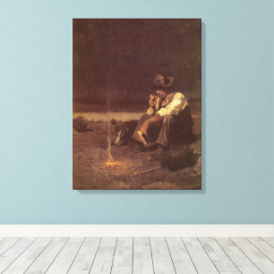 Toile Cow-boys western vintage, berger des plaines par N