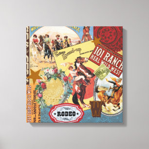 Toile cow-girl occidentale vintage moderne