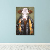 Toile Cow-man (Insitu (Plancher de Bois))