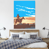 Toile Cowboy à cheval (Insitu(Chambre))
