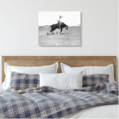 Toile Cowboy à cheval sur un bouchon (Insitu(Chambre))