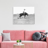 Toile Cowboy à cheval sur un bouchon (Insitu(Salon))