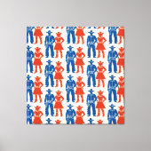 Toile Cowboy & Cowgirl Americana (Recto)