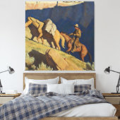 Toile « Cowboy et cheval de bât » par Maynard Dixon (Insitu(Chambre))