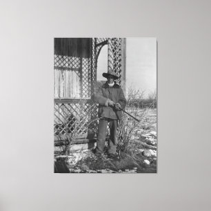 Toile Cowboy Rancher ou le hors-la-loi canadien du Vieux