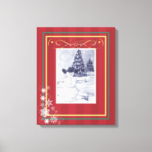 Toile Cowboy Snowman Mosiac Enveloppé Canvas