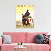 Toile Cowboy (Vue du dos)Arizona (Insitu(Salon))