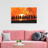 Toile Cowboy Western Rodeo Roundup Wild West Enveloppé C (Insitu(Salon))