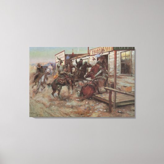 Toile Cowboys d'antan, Dans "In Without Knocking" de CM (Recto)