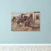 Toile Cowboys d'antan, Dans "In Without Knocking" de CM (Insitu (Plancher de Bois))