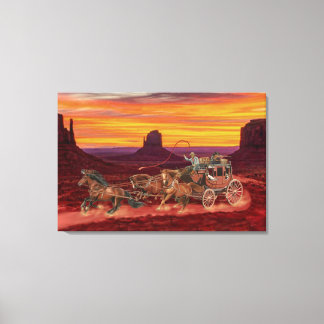 TOILE COWBOYS DE LA DILIGENCE