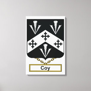 Toile Coy Family Crest