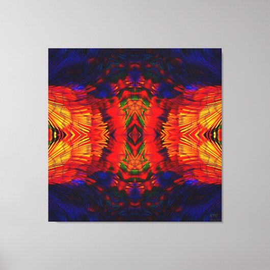 Toile Coyote Peyote Mandala (Recto)