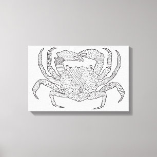 Toile Crabe 6 de Zendoodle