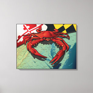 Toile Crabe citoyen du Maryland