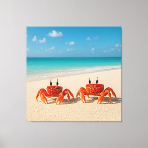 Toile Crabe entre les mondes - À travers