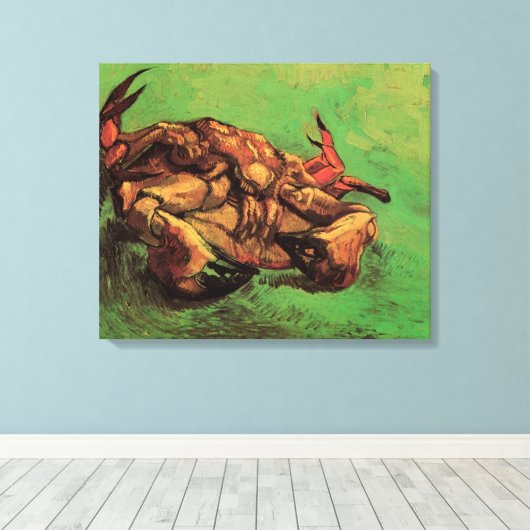 Toile Crabe sur le Dos par Vincent van Gogh (Insitu (Plancher de Bois))