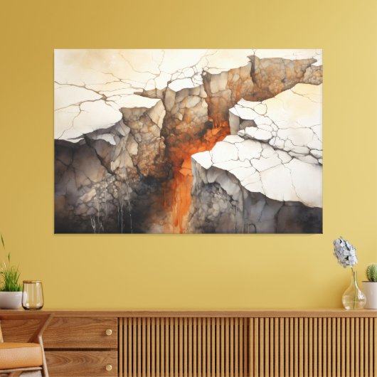 Toile Cracks Earth Dry Climate 3 de 4 (Insitu(Salon))