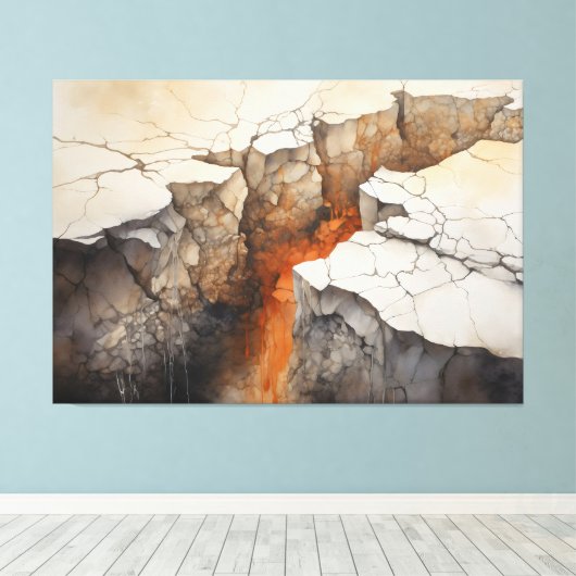 Toile Cracks Earth Dry Climate 3 de 4 (Insitu (Plancher de Bois))