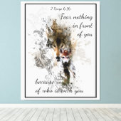 Toile Craindre rien devant vous Citation Inspirationnell (Insitu (Plancher de Bois))