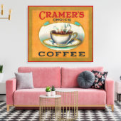 Toile Cramer's Choice Coffee Étiquette (Insitu(Salon))