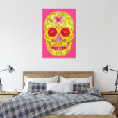Toile Crâne à fleurs 8 (Insitu(Chambre))