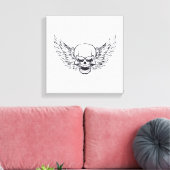 Toile Crâne ailé (Insitu(Salon))