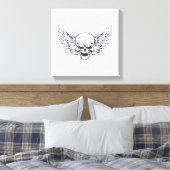 Toile Crâne ailé (Insitu(Chambre))