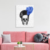 Toile Crâne avec Casquette bleu (Insitu(Salon))