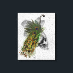 Toile Crâne avec tête de plume<br><div class="desc">Mode & Figuration</div>