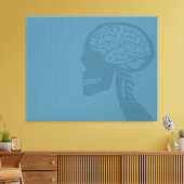 Toile crâne bleu (Insitu(Salon))