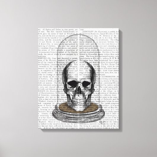 Toile Crâne dans Bell Jar (Recto)