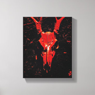 Toile Crâne de cerf blanc