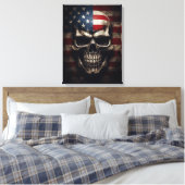 Toile Crâne de drapeau américain (Insitu(Chambre))