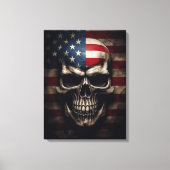 Toile Crâne de drapeau américain (Recto)