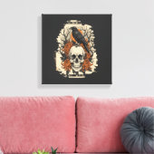 Toile Crâne d'Halloween (Insitu(Salon))