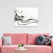 Toile Crâne d'une girafe (Insitu(Salon))