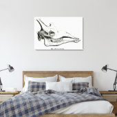 Toile Crâne d'une girafe (Insitu(Chambre))