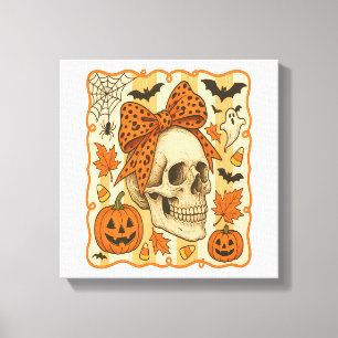 Toile Crâne effrayant Halloween