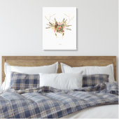 Toile Crâne et fleurs de cerfs (Insitu(Chambre))