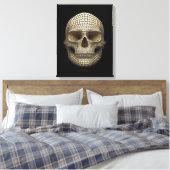 Toile Crâne fait de cercles (Insitu(Chambre))