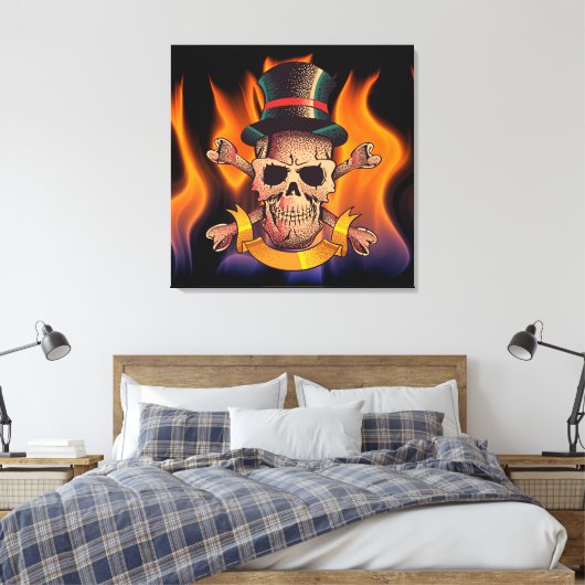 Toile Crâne flamboyant (Insitu(Chambre))