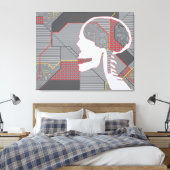 Toile crâne logique du coeur confus (Insitu(Chambre))